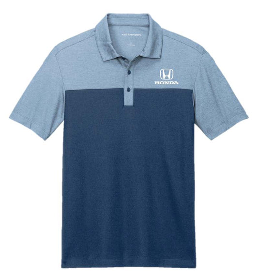 Honda Logo Color Block Polo Blue