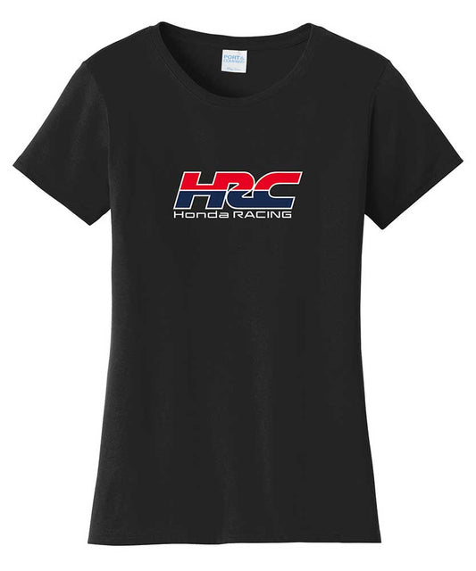 HRC Honda Racing Ladies Logo Tee Black
