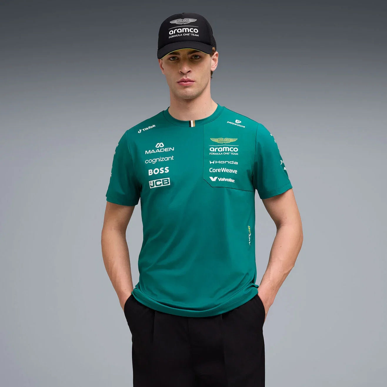 Aston Martin F1 Replica Team Tee Shirt 2026 Green