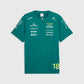 Aston Martin F1 Replica Stroll #18 Tee Shirt 2026 Green