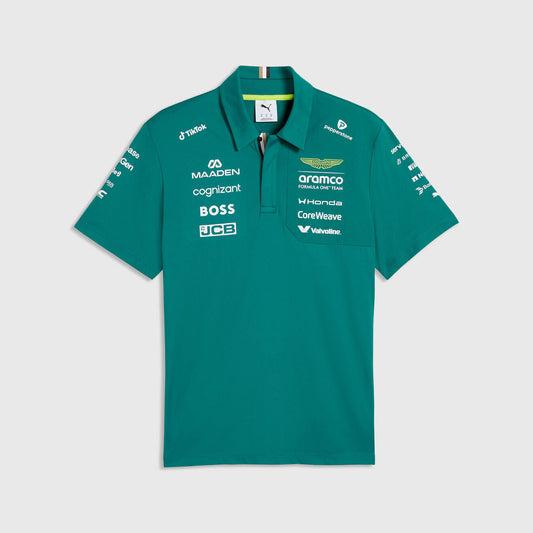 Aston Martin F1 Replica Team Polo Shirt 2026 Green