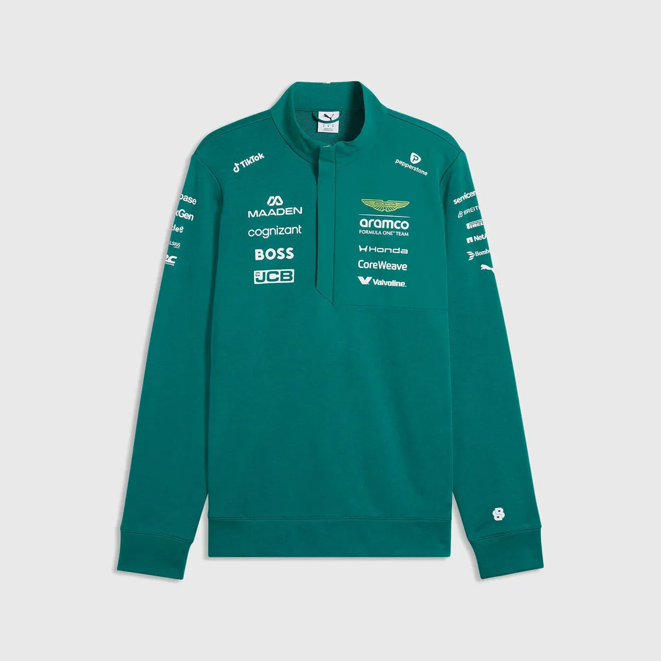 Aston Martin F1 Replica Team 1/2 Zip Sweatshirt 2026 Green