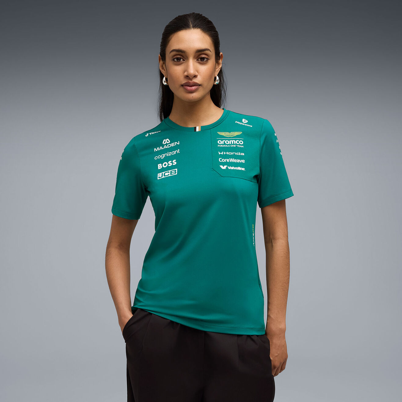 Aston Martin F1 Ladies Team Tee Shirt 2026 Green