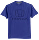 Honda Royal Blue Embossed Logo Tee