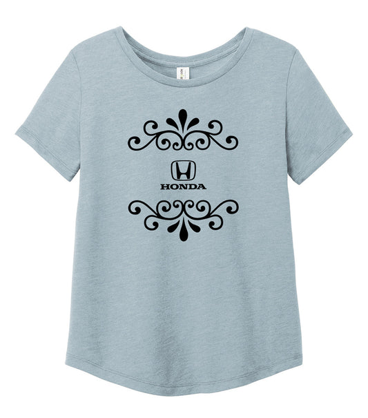 Honda Ladies Light Blue Scroll Tee