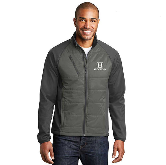 Honda Grey Sporty Puff Softshell Jacket.