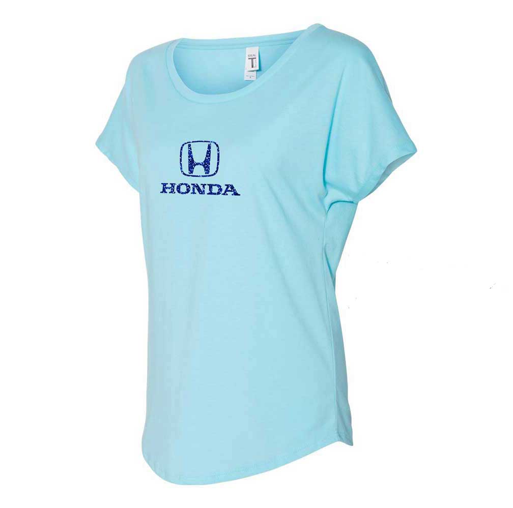 Honda Ladies Ocean Blue Flowy Glitter Tee