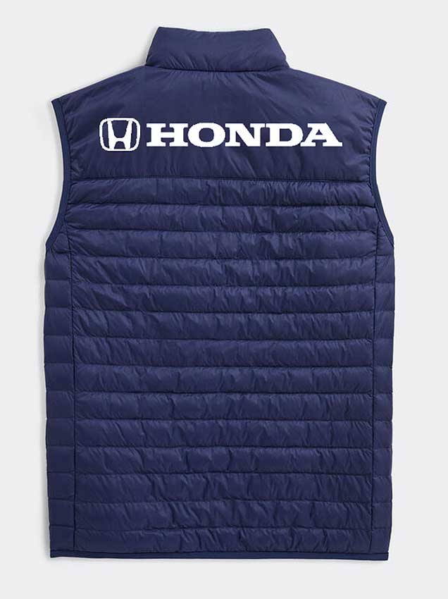 HRC Honda Racing Lightweight Puffer Vest Navy